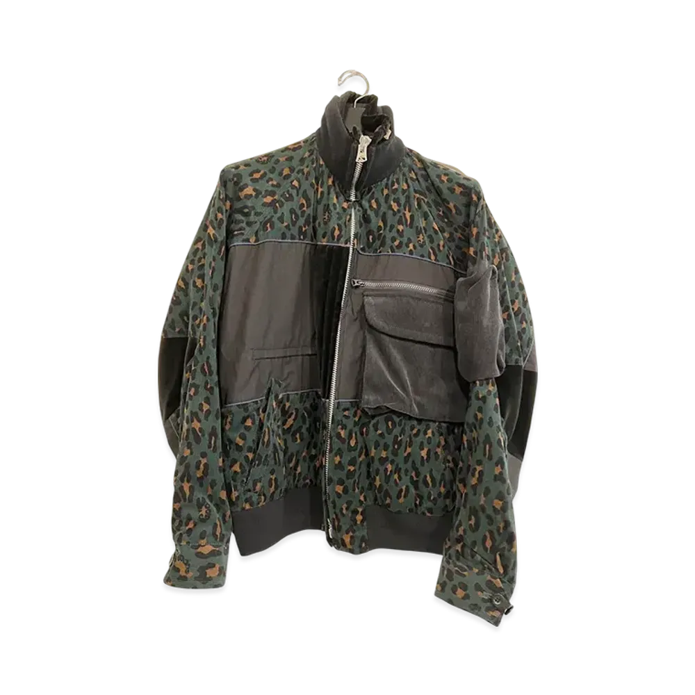 Sacai Leopard Docking Jacket "Green"