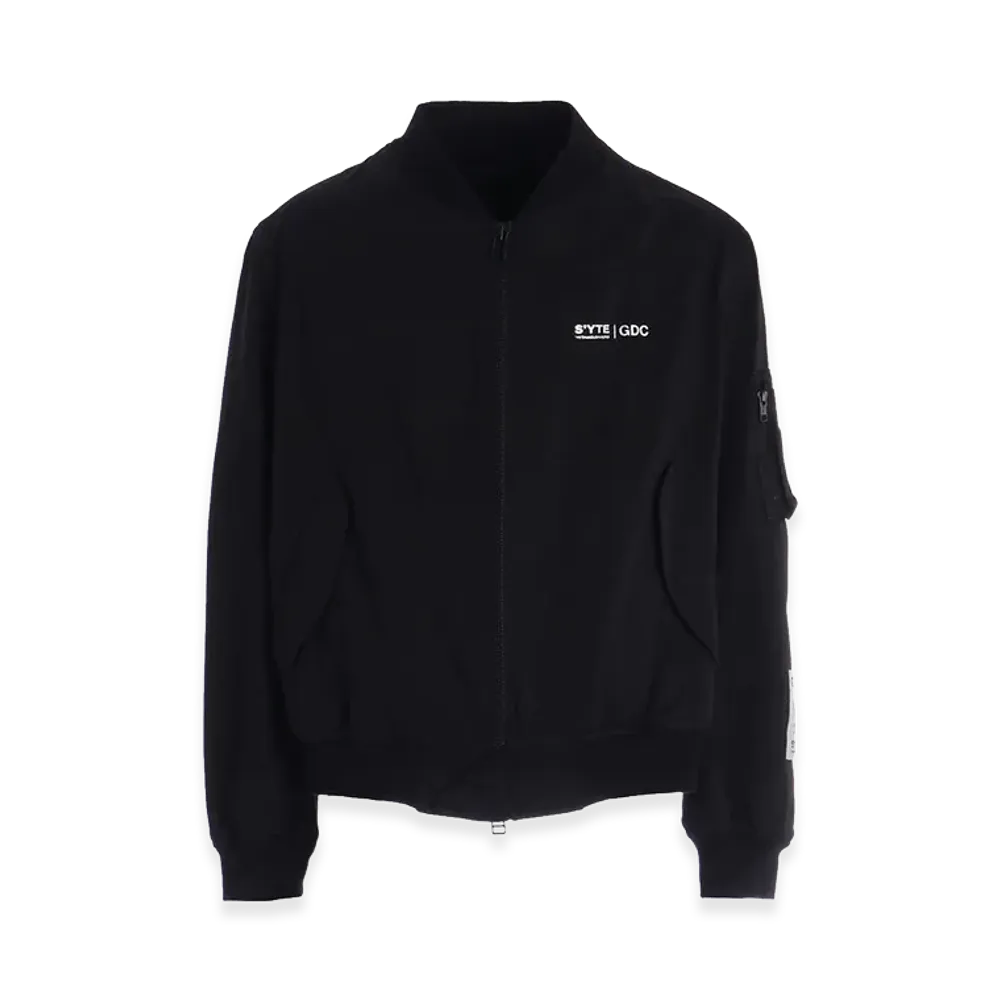 S'YTE x GDC Wepon Cloth Logo-Printed Bomber Jacket "Black"