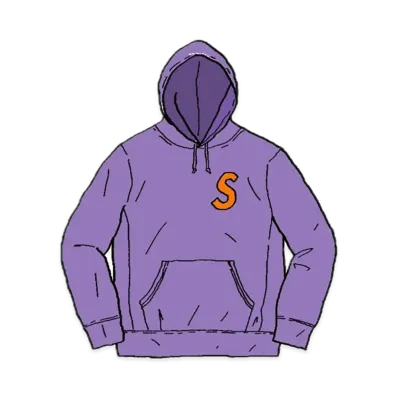 Supreme S Logo Hooded Sweatshirt "Light Violet" (19FW)