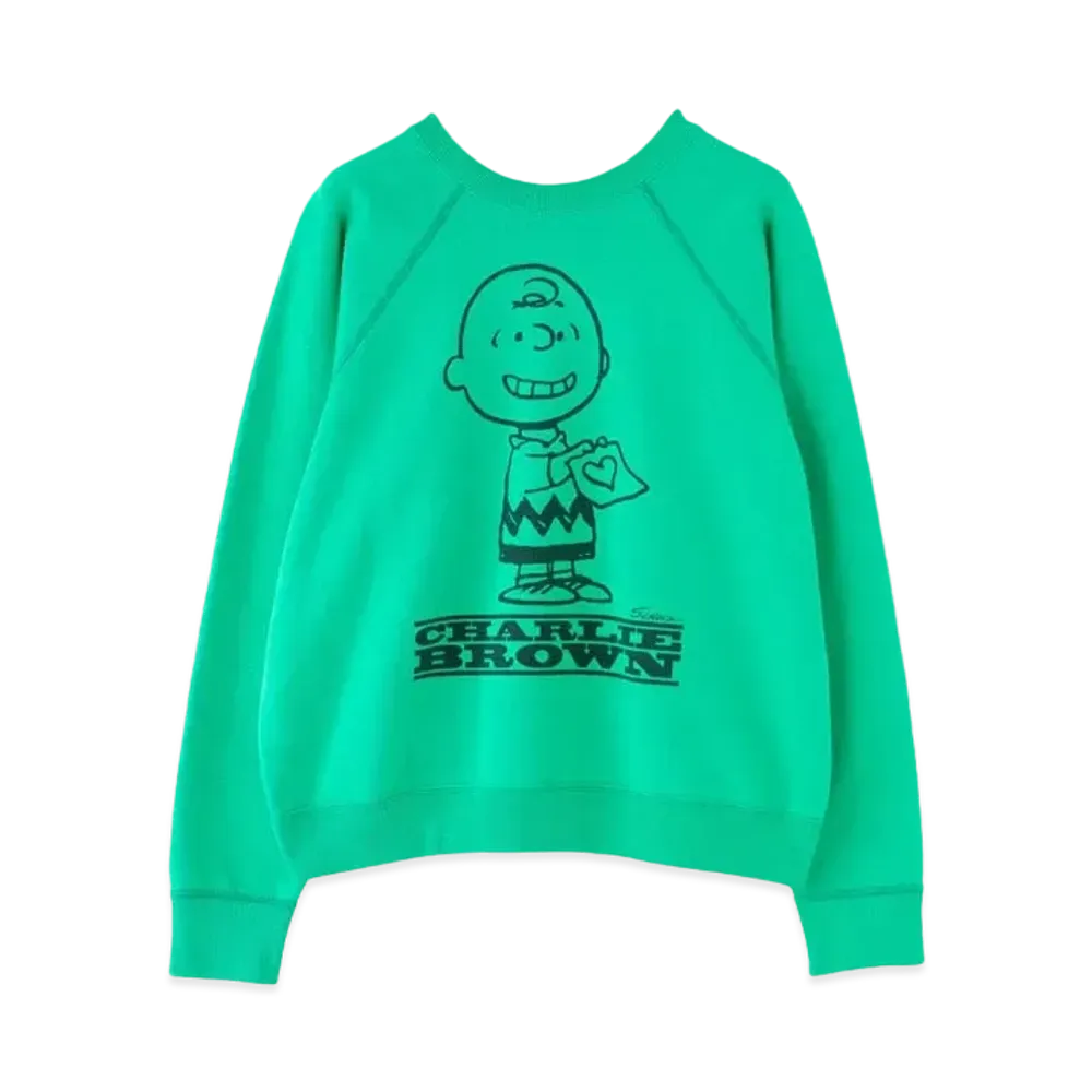 RHC Ron Herman x PEANUTS Charlie Brown Sweat Shirt "Green"