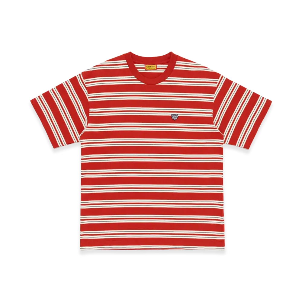 HUMAN MADE Striped T-Shirt "Red"