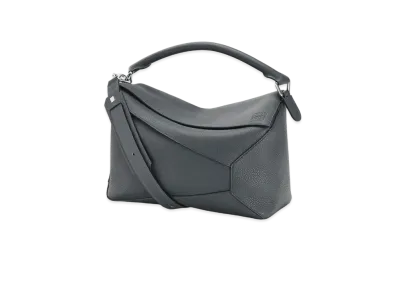 LOEWE Large Puzzle Edge Bag In Grained Calfskin "Anthracite"