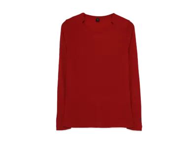 Yohji Yamamoto Y's MIX UP SHOULDER PAD ROUND NECK T "Red"