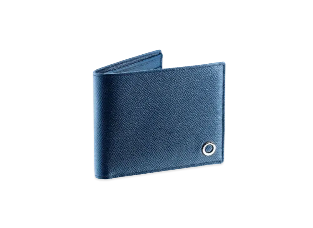 BVLGARI BVLGARI MAN Bifold Wallet "Blue"