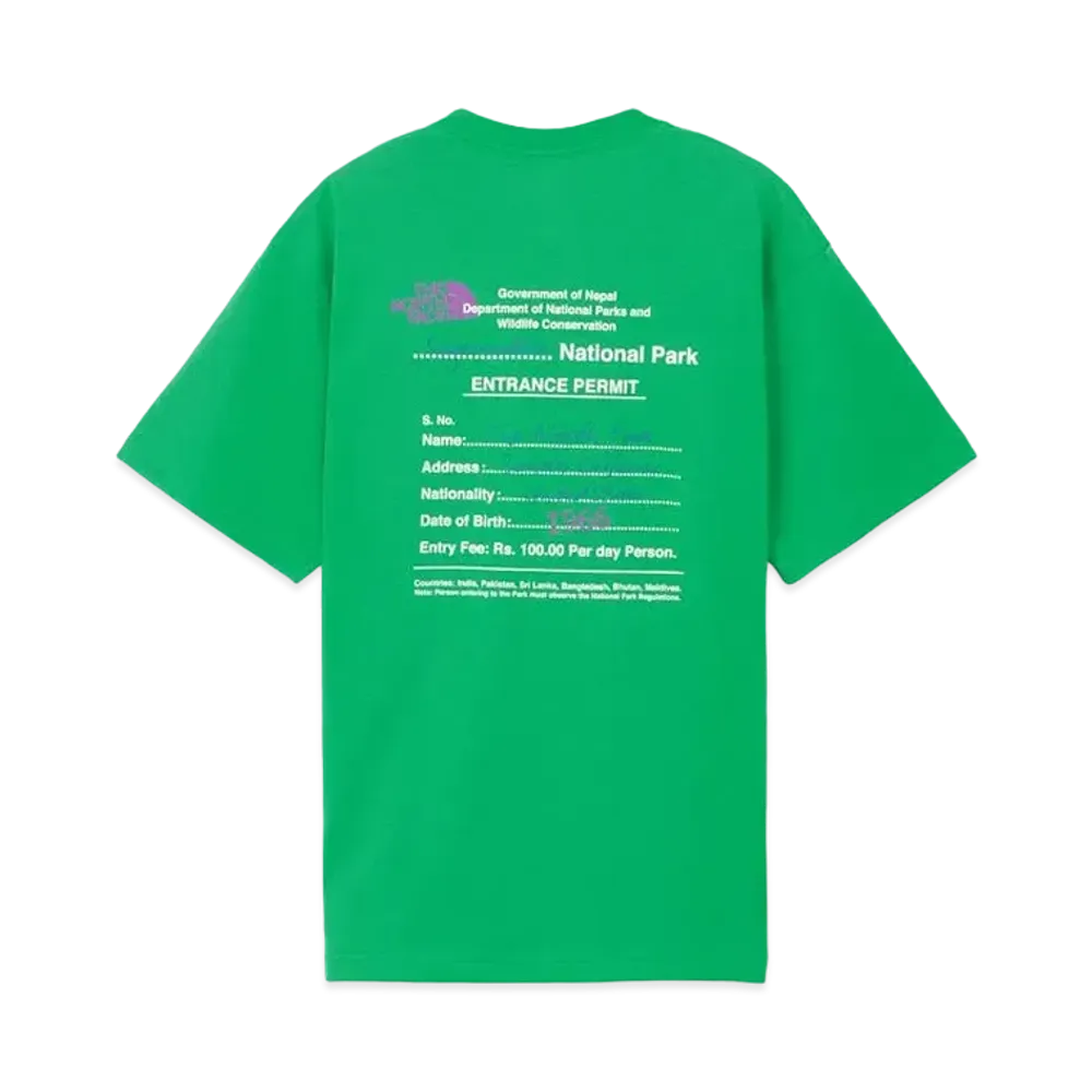 The North Face Hort Sleeve Entrance Permission Tee "Optic Emerald"
