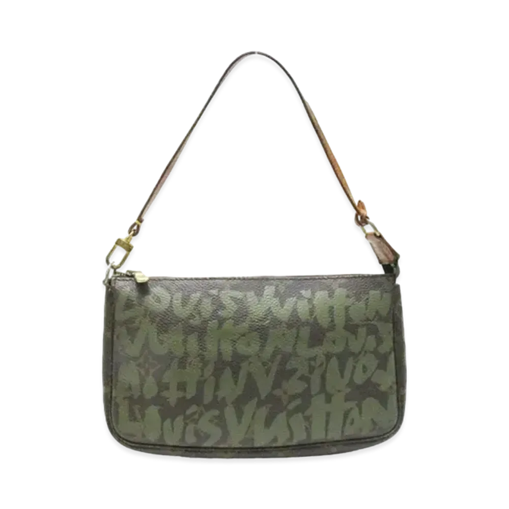 Louis Vuitton Pochette Accessoires Monogram Graffiti "Khaki"