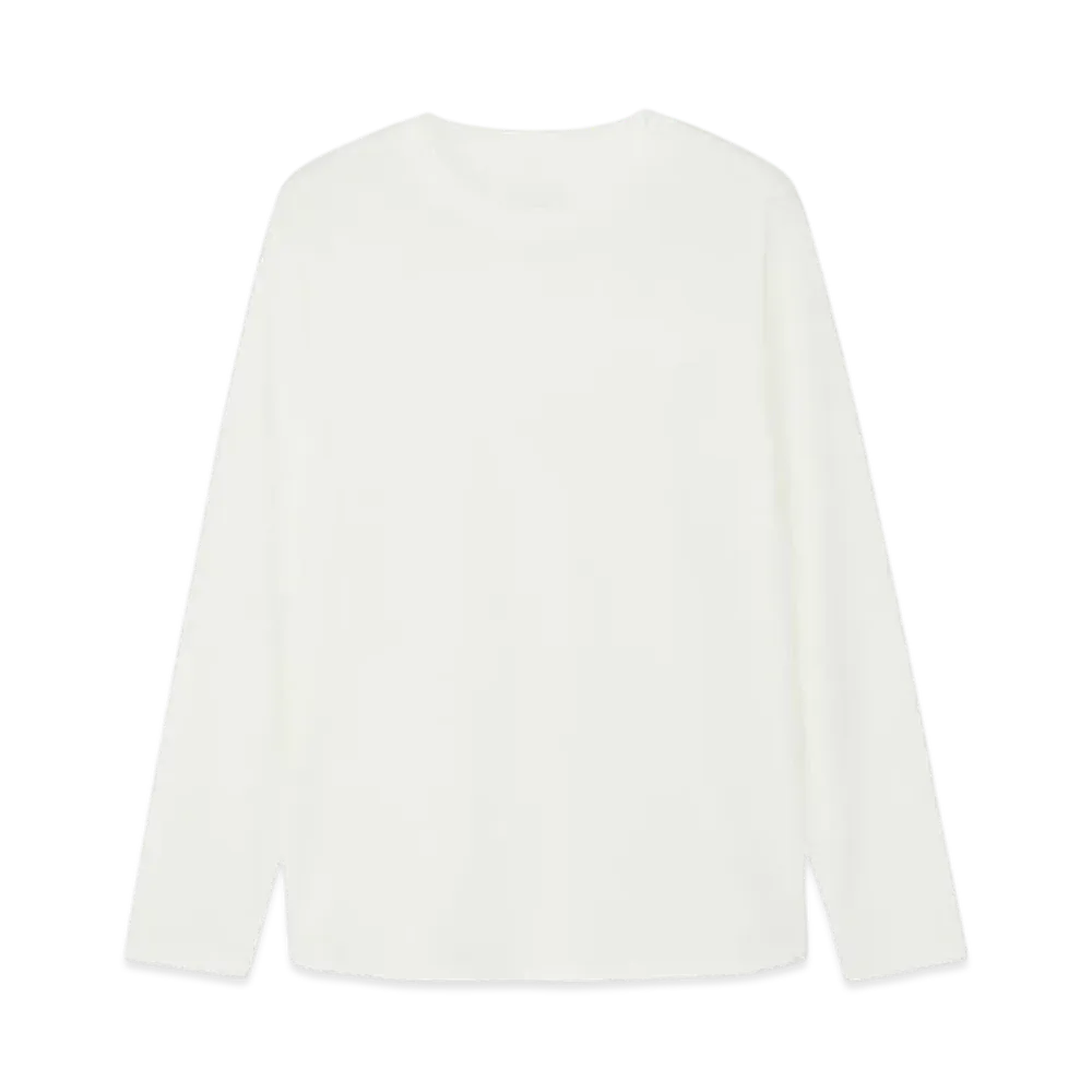 The North Face Long Sleeve One Point Logo Tee "Grayish White"