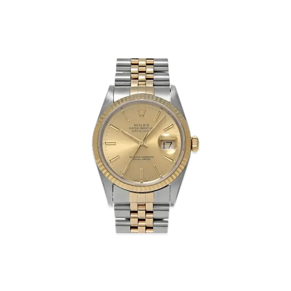 ROLEX Datejust "Champagne/Stainless Steel/Yellow Gold"