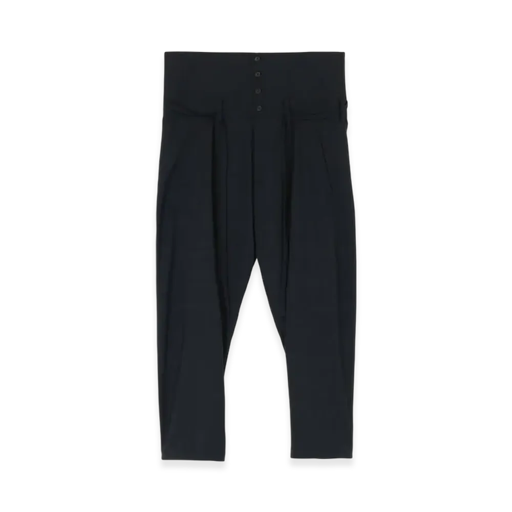 S'YTE Wool/Polyester Tropical Ethnic Detail High Waist Pants "Black"