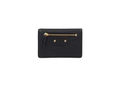 BALENCIAGA Classic Sheepskin Wallet "Black"
