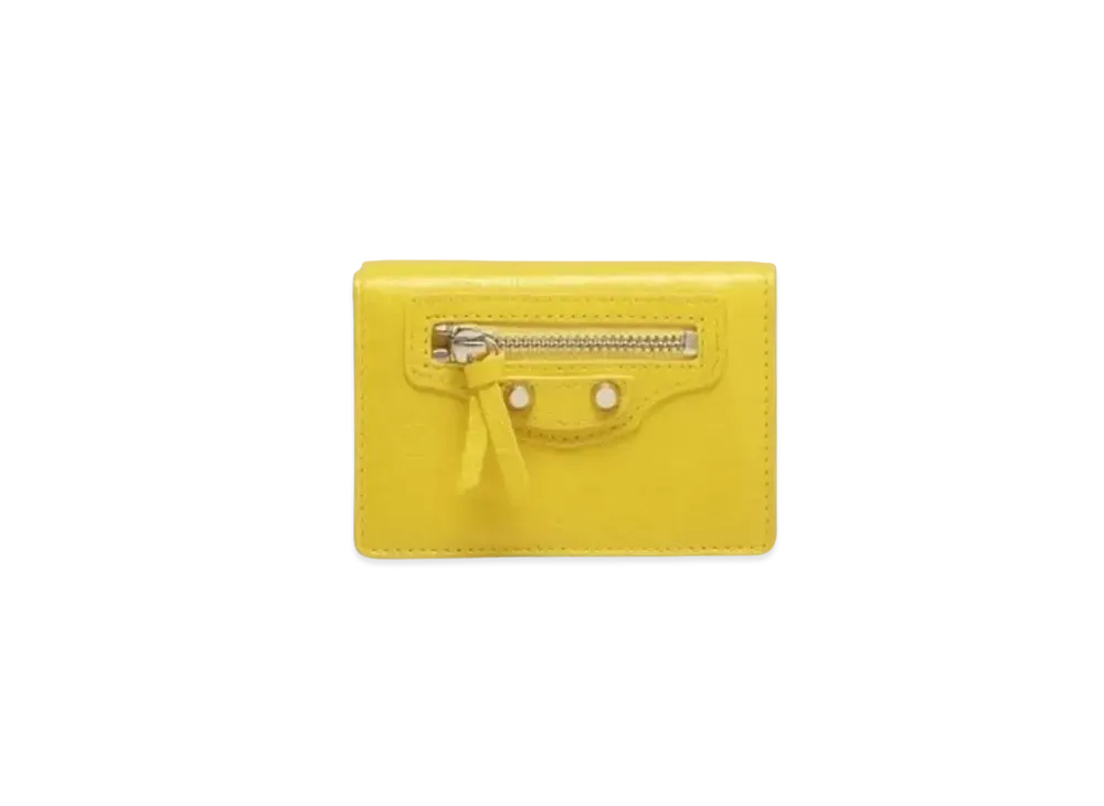 BALENCIAGA Classic Classic Mini Wallet "Yellow"