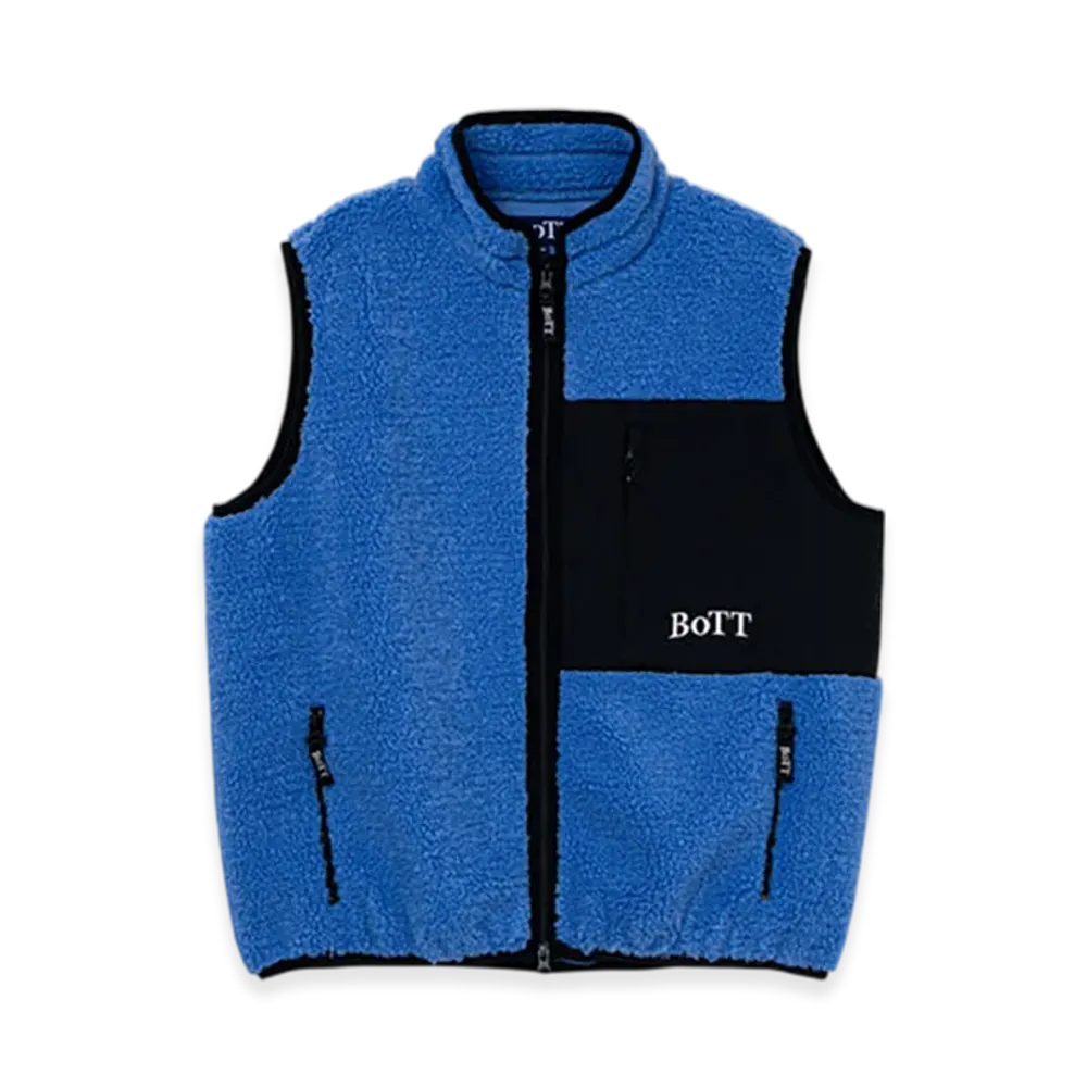 BoTT Fleece Zip Up Vest "Slate Blue"