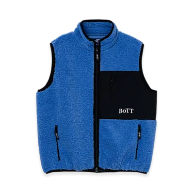 BoTT Fleece Zip Up Vest "Slate Blue"