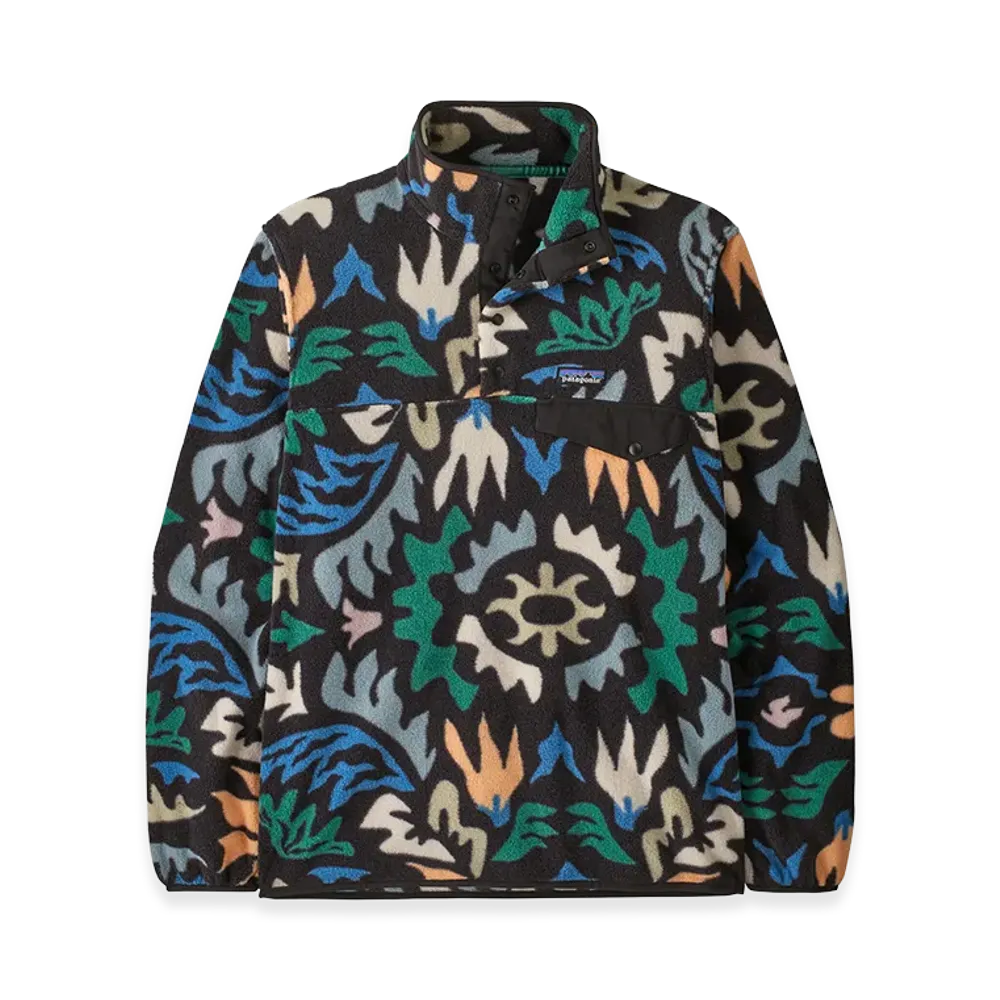 Patagonia Men's Lightweight Synchilla Snap-T Pullover "Kaleid/Black"