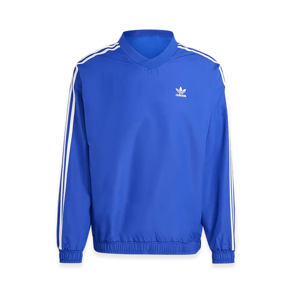 adidas Adicolor Woven Crew Neck Windbreaker "Semi Lucid Blue"
