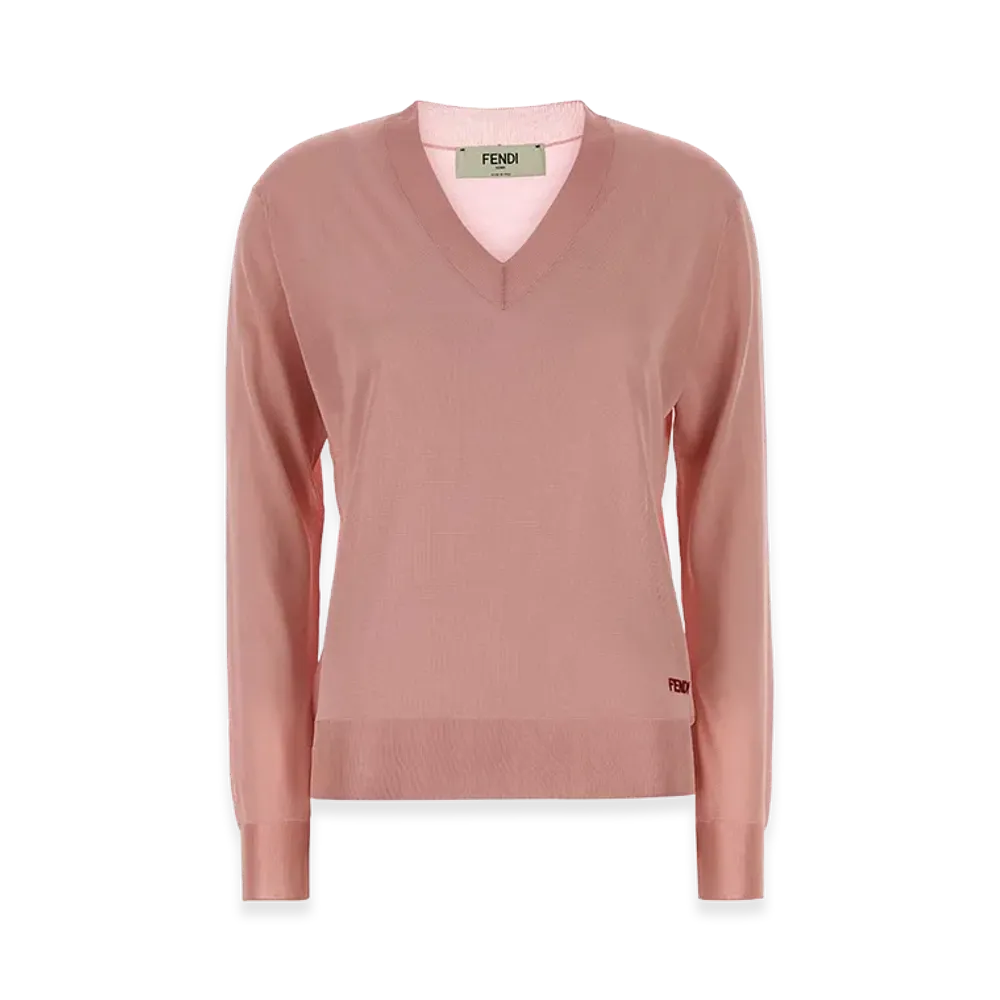 FENDI Women's Stretch Viscose Sweater "Pink"