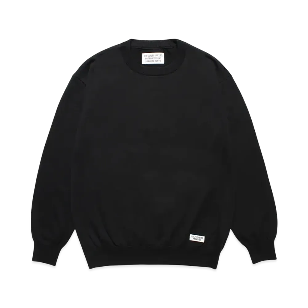 WACKO MARIA Cotton Knit Sweater "Black"