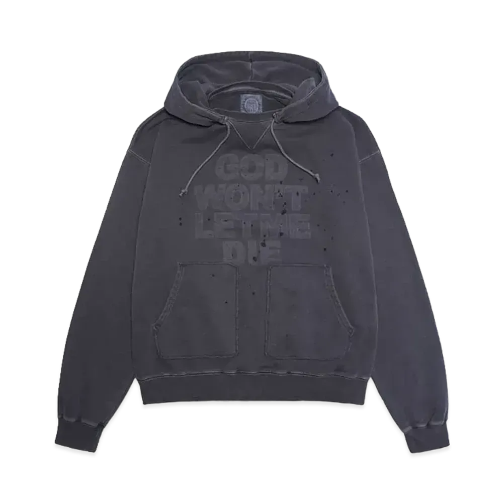 SOMEIT G.W.L.D Vintage Hoodie "STONE GREY"