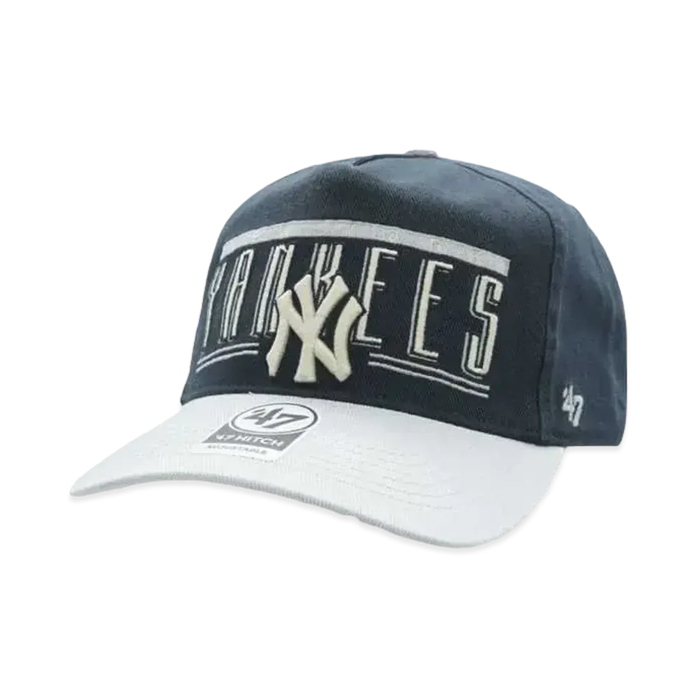 47 YANKEES DOUBLE HEADER BASE LINE HITCH "NAVYxGRAY"