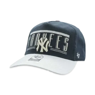 47 YANKEES DOUBLE HEADER BASE LINE HITCH "NAVYxGRAY"