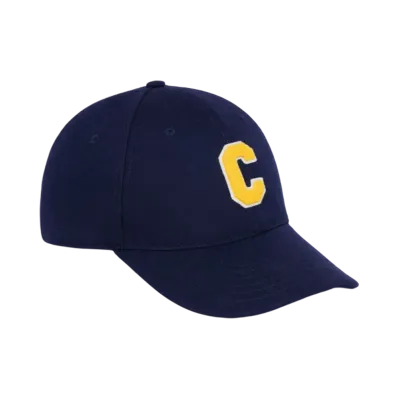 CELINE Initial Baseball C in Flannel "Royal Blue/Yellow"