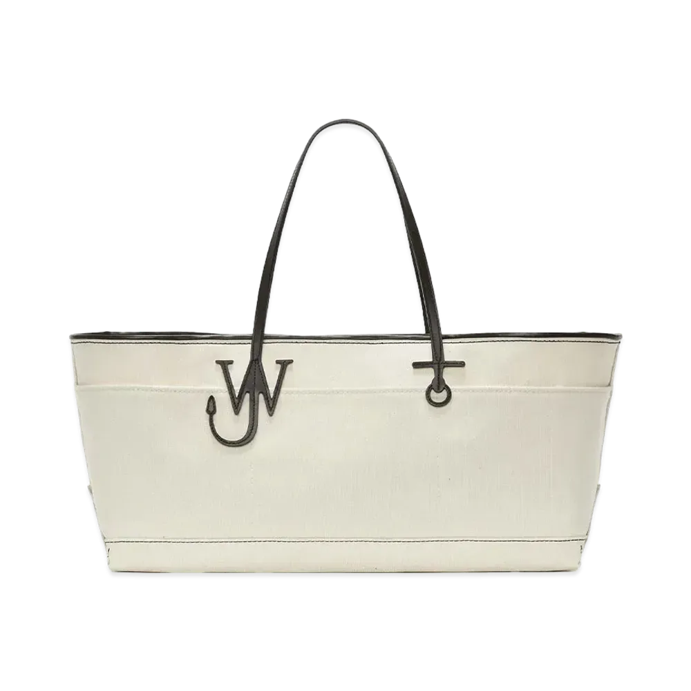 JW ANDERSON Stretch Anchor Tote - Canvas Tote Bag "Natural/Black"
