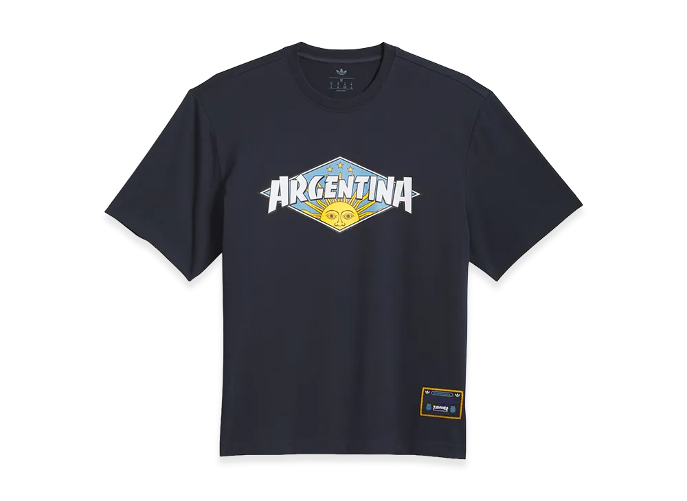 adidas x THRASHER x AFA Argentina Tee "Night Navy"