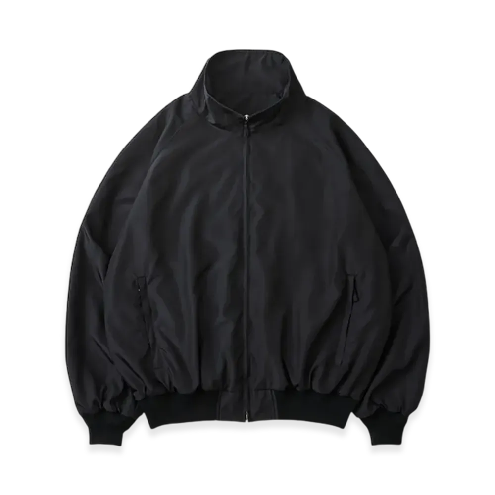 everyone Nylon Silk Track Jacket "Black"