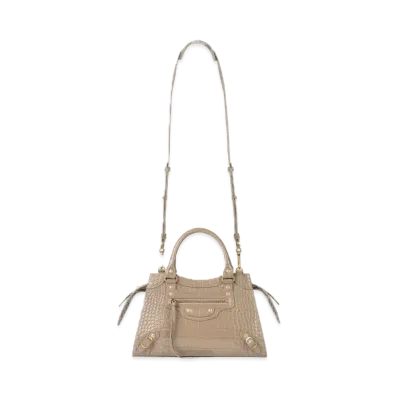 BALENCIAGA Women's Neo Classic Small Top Handle Bag "Mink"