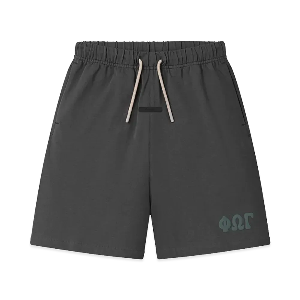 FEAR OF GOD ESSENTIALS Kids 90s Jersey Sweatshort "Iron Grey"