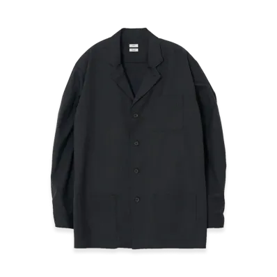YOKE Wool Tropical Shirt Jacket "Charcoal"