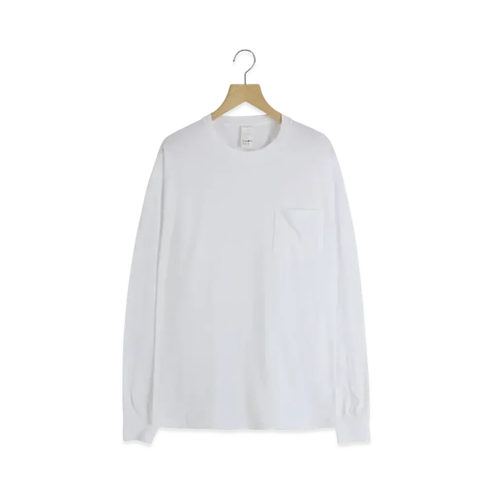 COMOLI Surplus Long Sleeve Shirt "White"