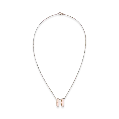 Hermes Pop H Pendant "Rose Gold/Rose Dragee"