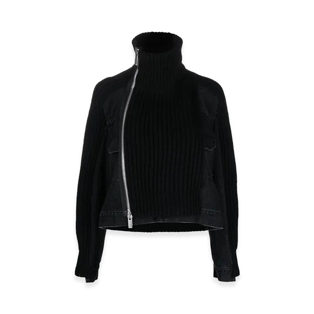 sacai Women's Coats "Black"