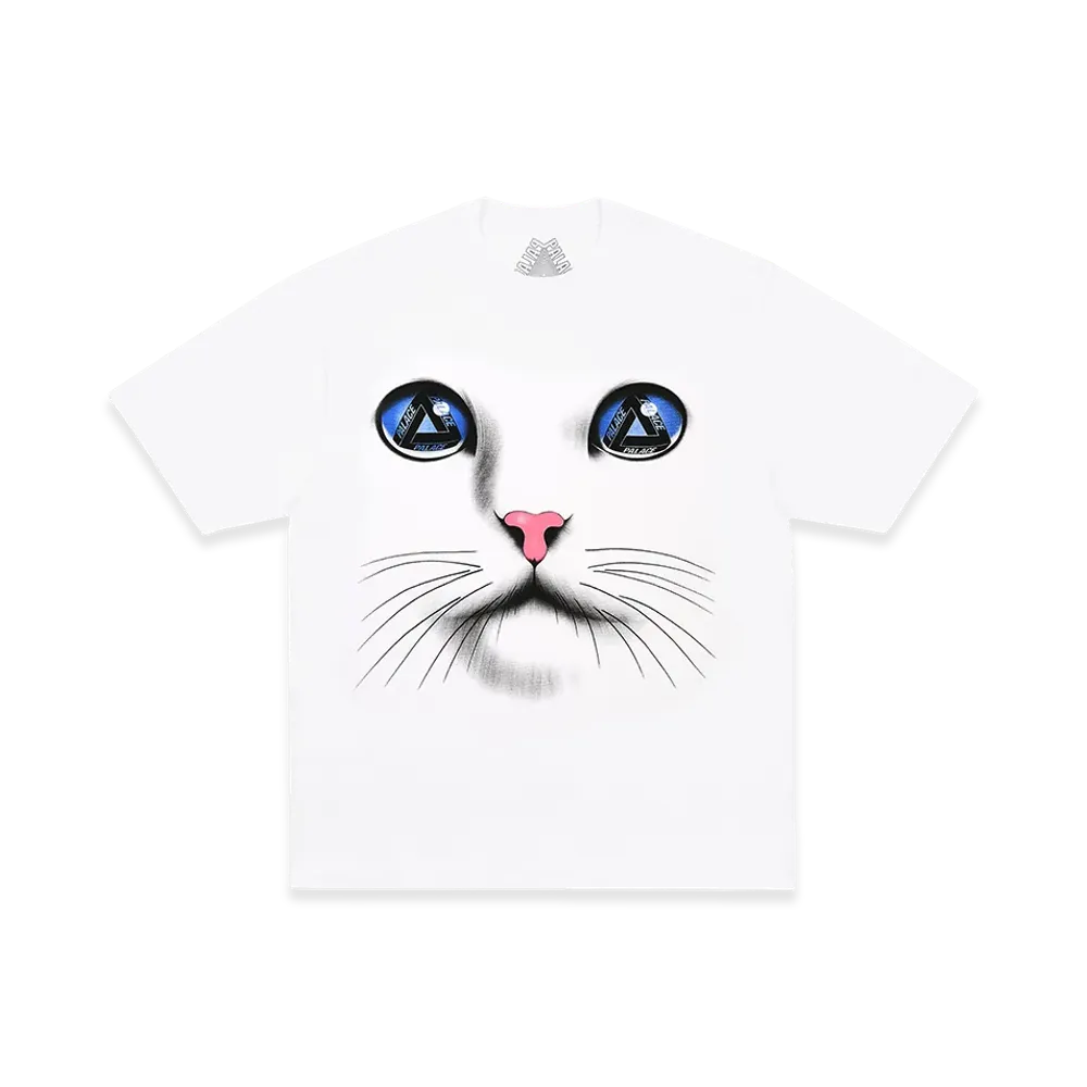 PALACE Cat Face T-Shirt "White"