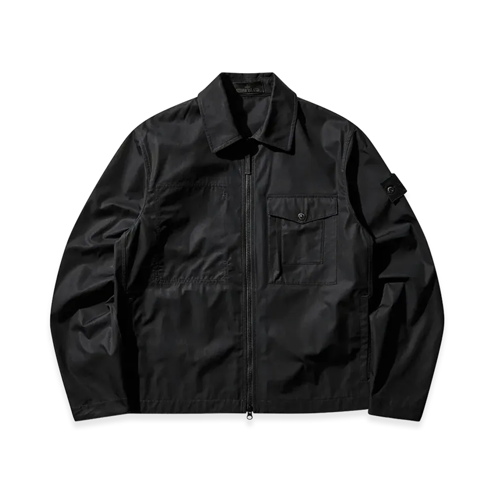 Stone Island All-Weather Cotton Canvas_S.I. Ghost "Black"