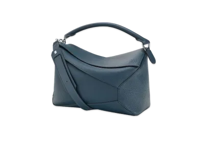 LOEWE Large Puzzle Edge Bag In Grained Calfskin "Ocean"