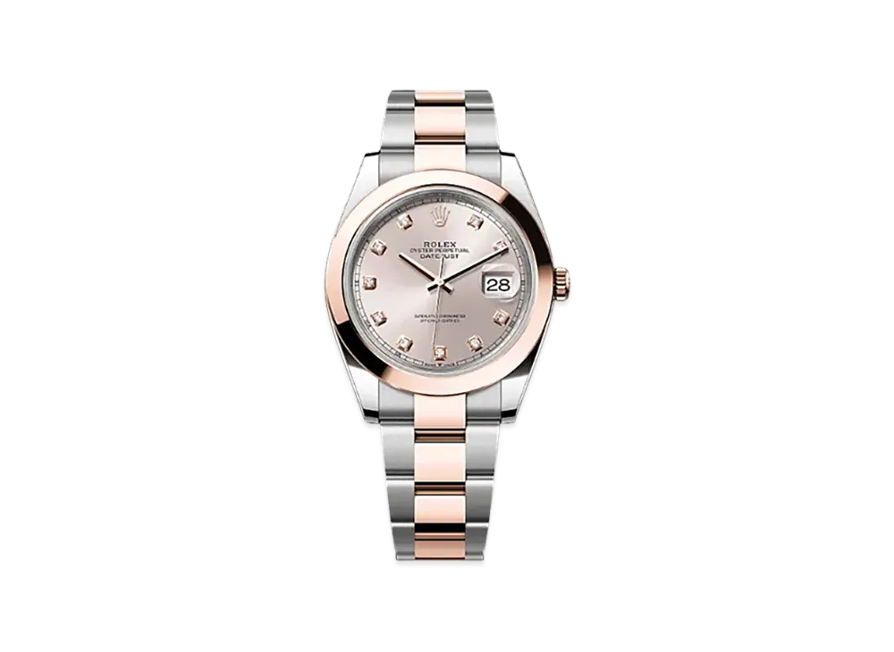 ROLEX Datejust 41mm Oystersteel & Everose Gold 126301 "Sundust"