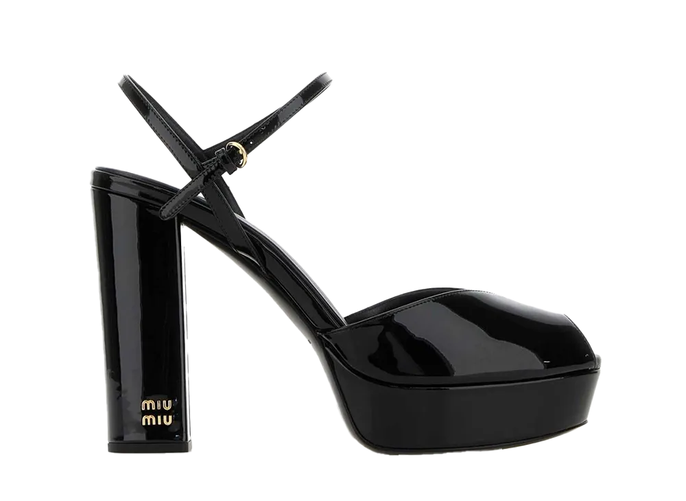 MIU MIU Women's Platform Sandals "Black"