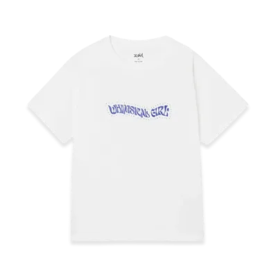 X-Girl Women's Rhinestone And Butterfly Logo S/S Tee "White"