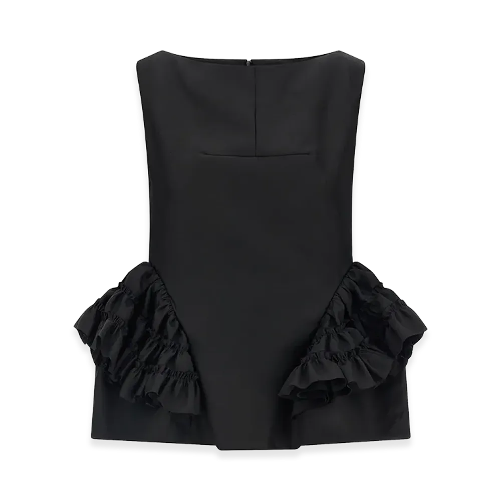 DRIES VAN NOTEN Women's 'Casey' Top "Black"