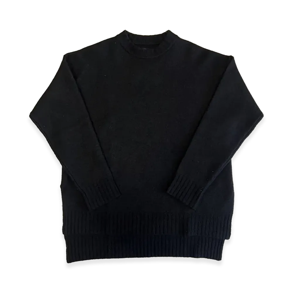 Jil Sander Side Slit Over Sized Sweater "Black"