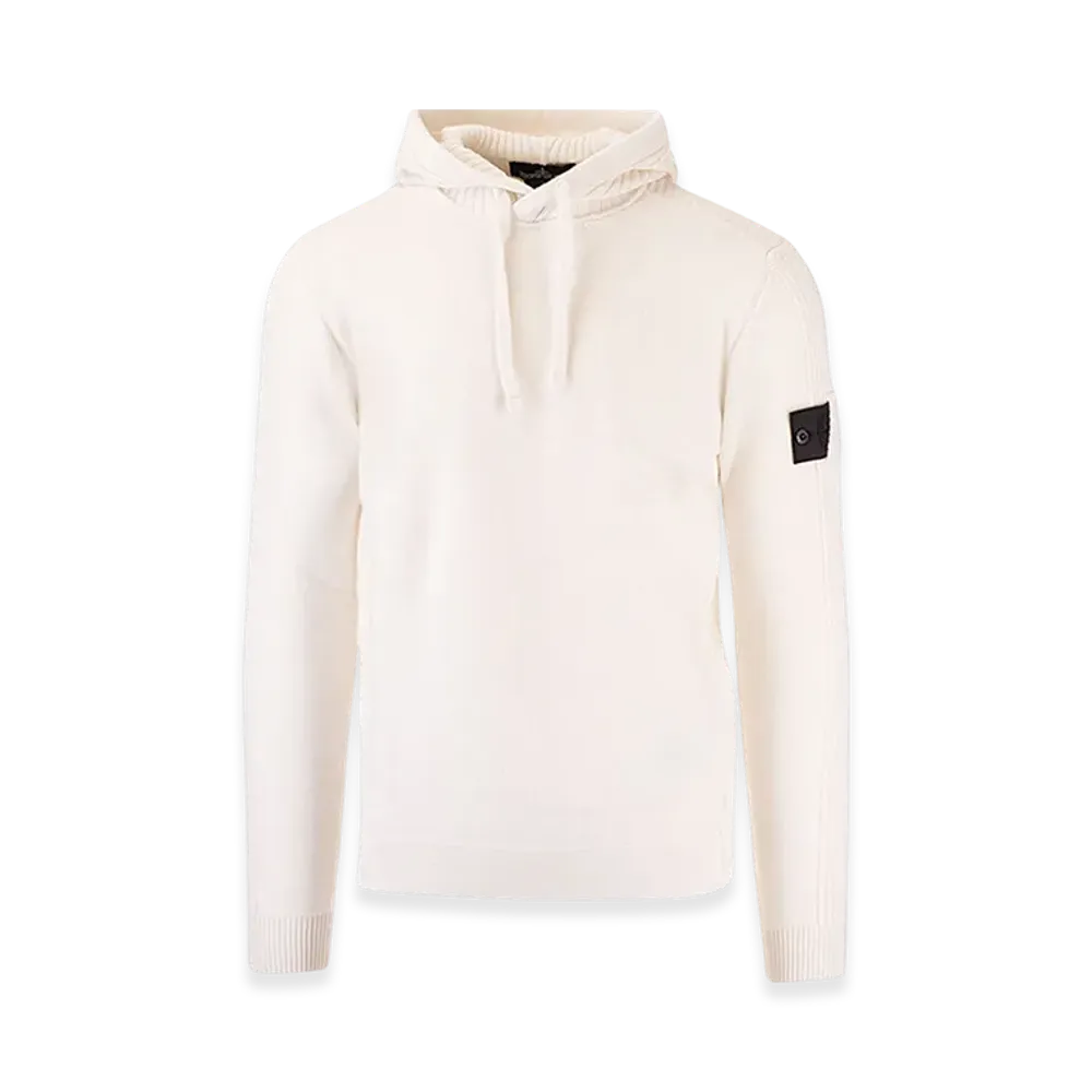 Stone Island Shadow Project 511A5 Ribbed Hooded Knit - 20FW "Natural White"