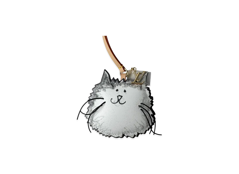 Louis Vuitton Grace Coddington Cat Bag Charm "White"