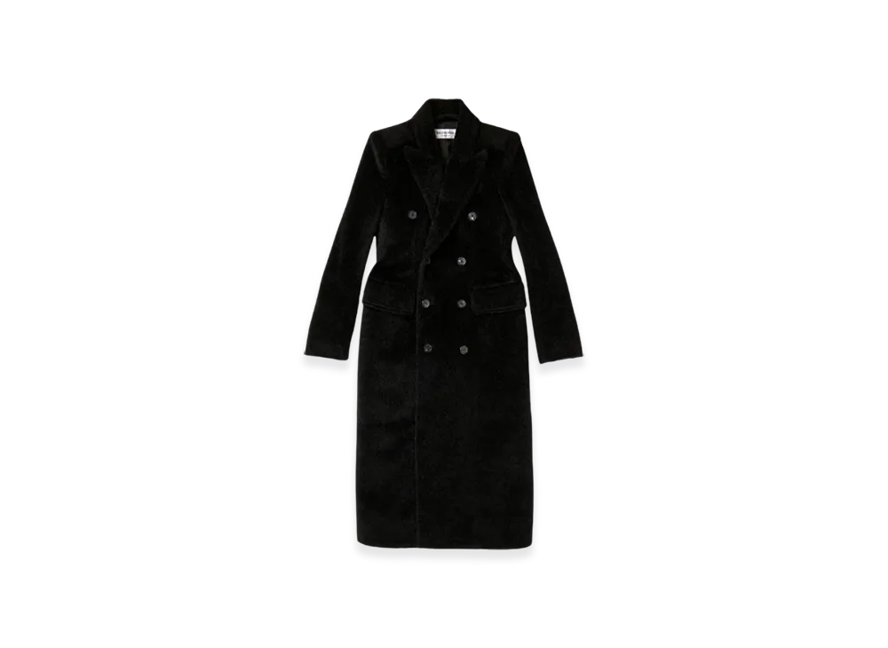 BALENCIAGA Women's Hourglass Coat "Black"