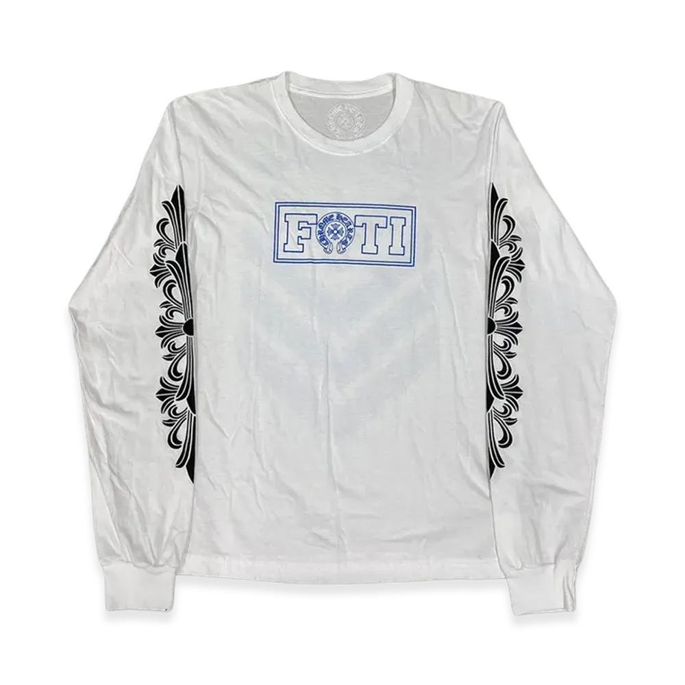Chrome Hearts Foti Floral Cross L/S T-Shirt "White"