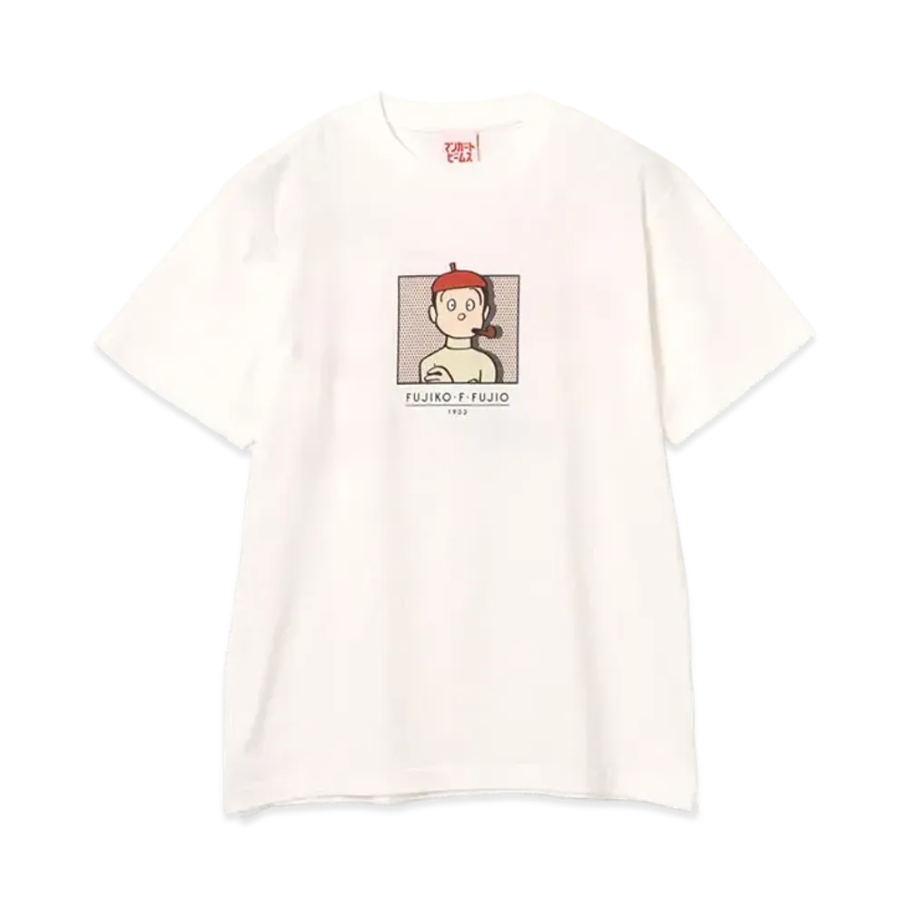 MANGART BEAMS x Fujiko F. Fujio Printed T-shirt "White"