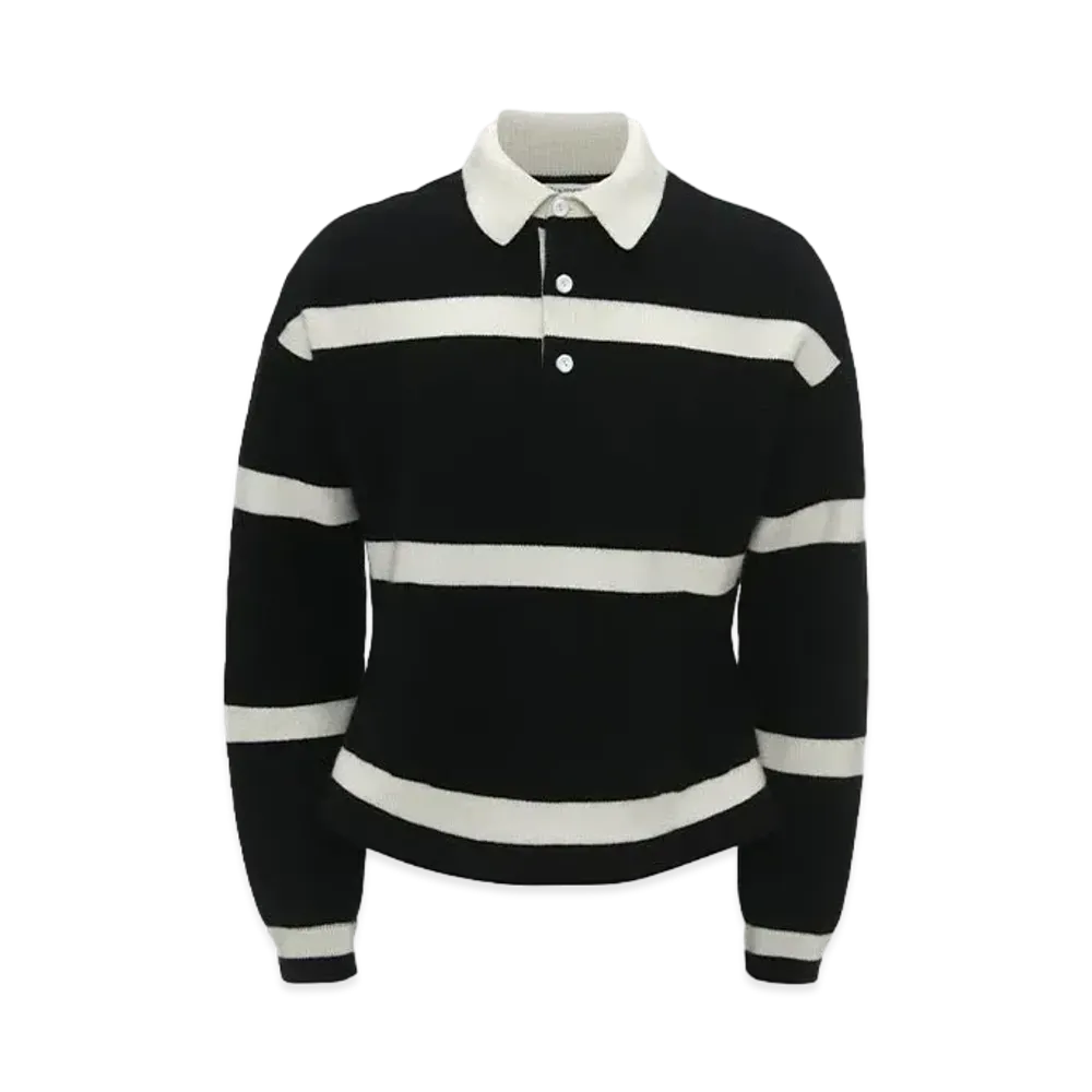 JW ANDERSON Structured Polo Top "Black"