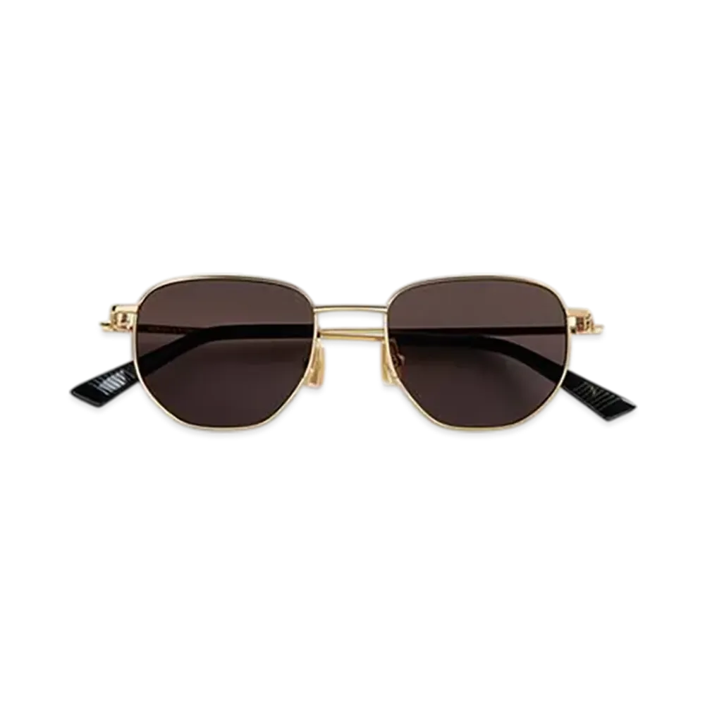 Bottega Veneta Split Panthos Sunglasses "Gold/Gray"