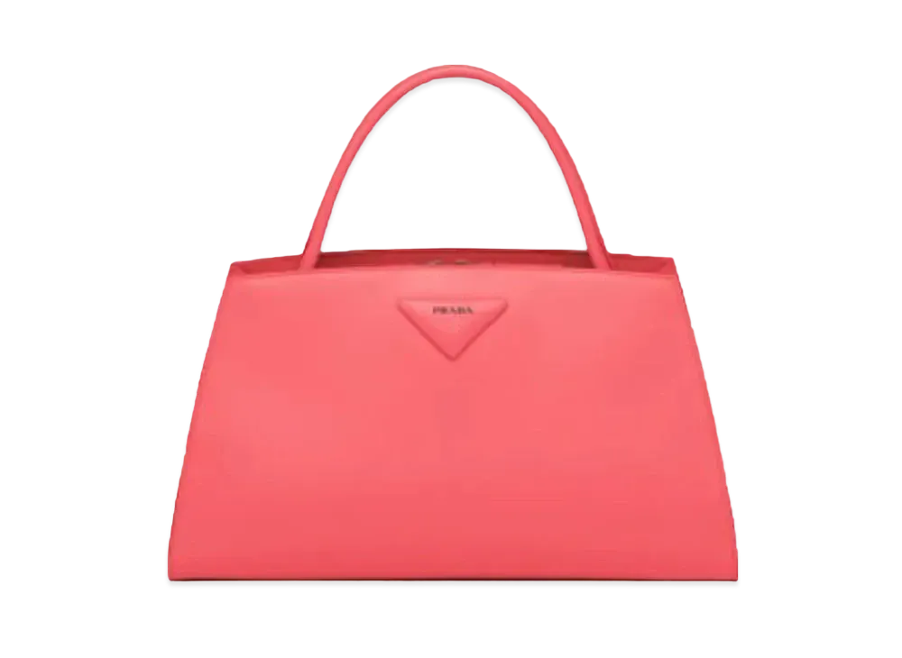 PRADA Brushed Leather Handbag "Orange"